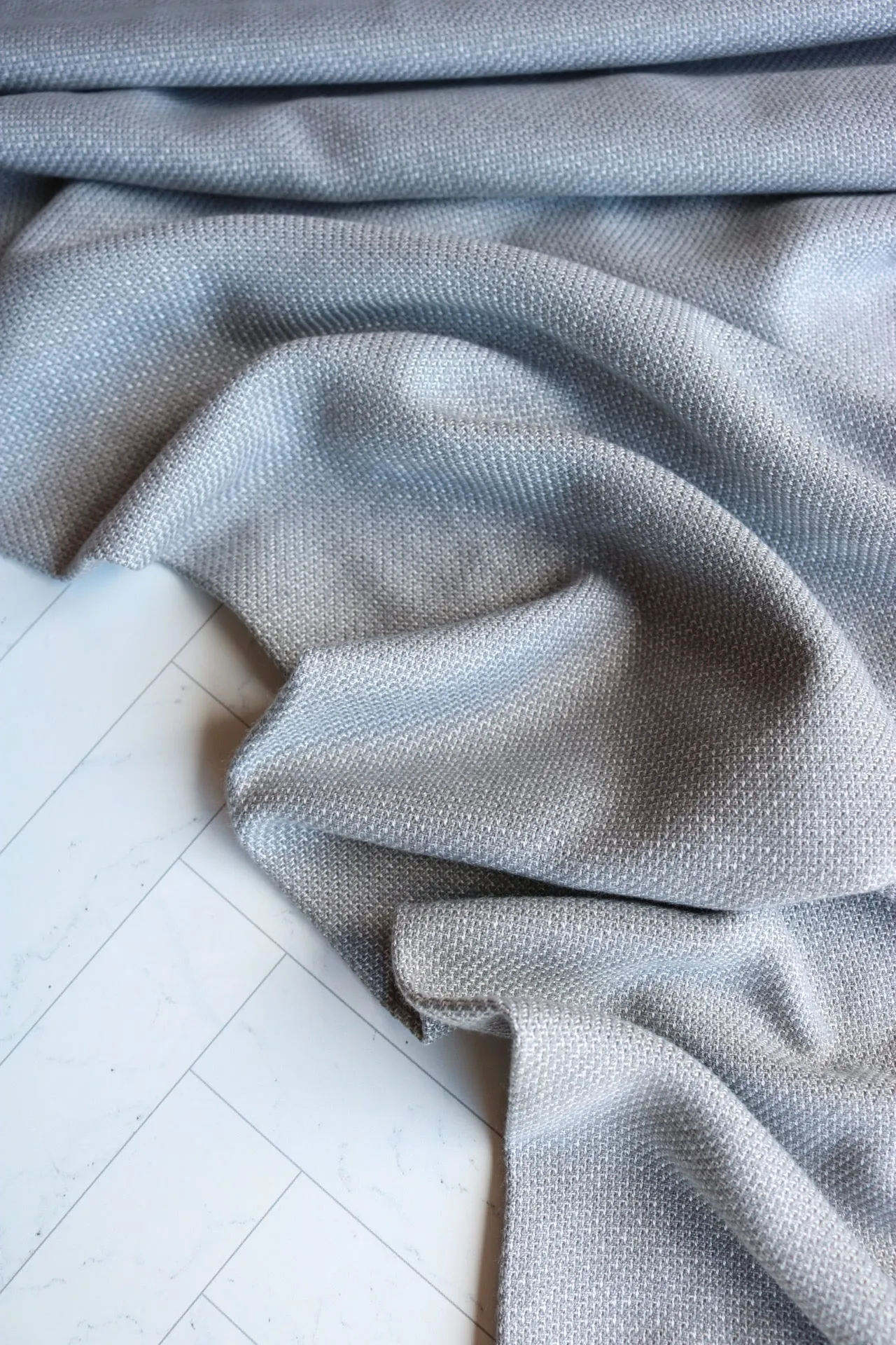 Grey | Seawool Highlands Tweed Flannel | Robert Kaufman