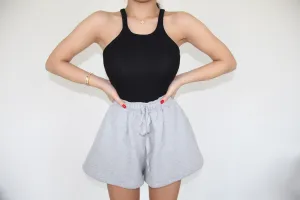 GREY SWEAT SHORTS