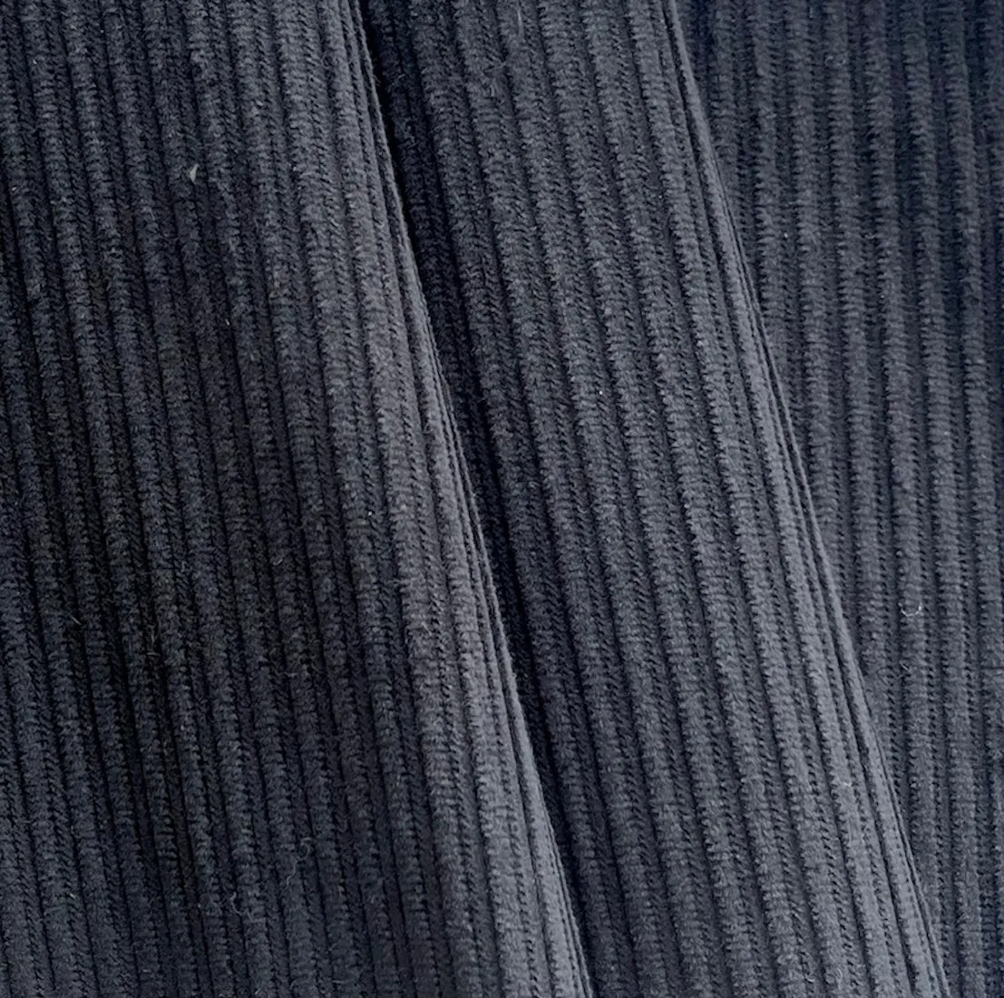 Gucci Jet Black Wide-Wale Cotton Corduroy (Made in Italy)