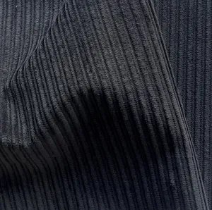Gucci Jet Black Wide-Wale Cotton Corduroy (Made in Italy)