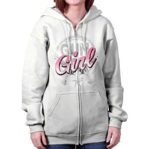 Gun Girl Zip Hoodie