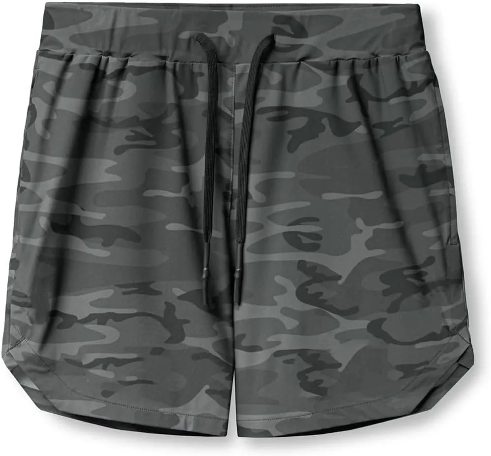Gym Shorts Men, Mens 5" Gym Workout Shorts Running Shorts Quick Dry Fitted Training Athletic Sports Shorts with Pocket