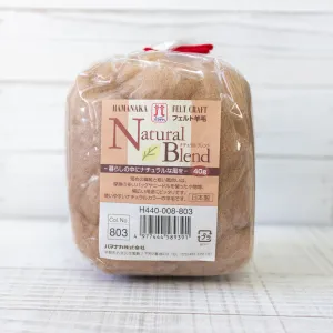 Hamanaka Natural Blend Wool Roving 40g - #803 Tan