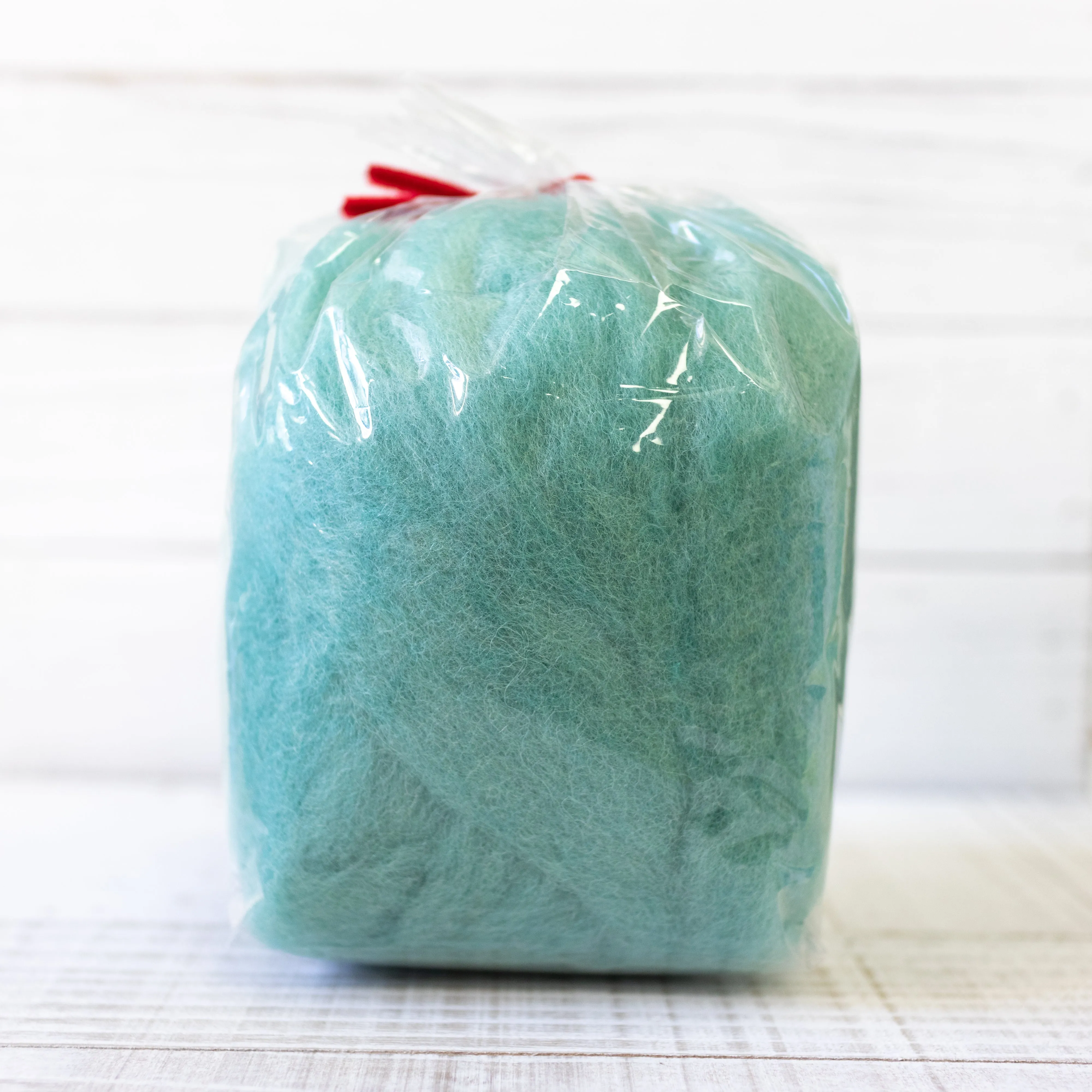 Hamanaka Natural Blend Wool Roving 40g - #824, Sea Green