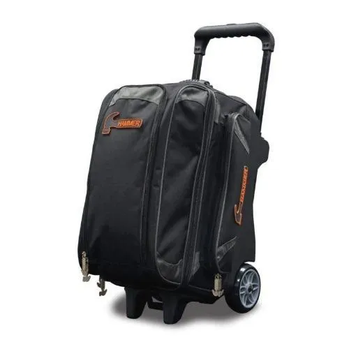 Hammer Premium Black/Grey Double Roller Bowling Bag