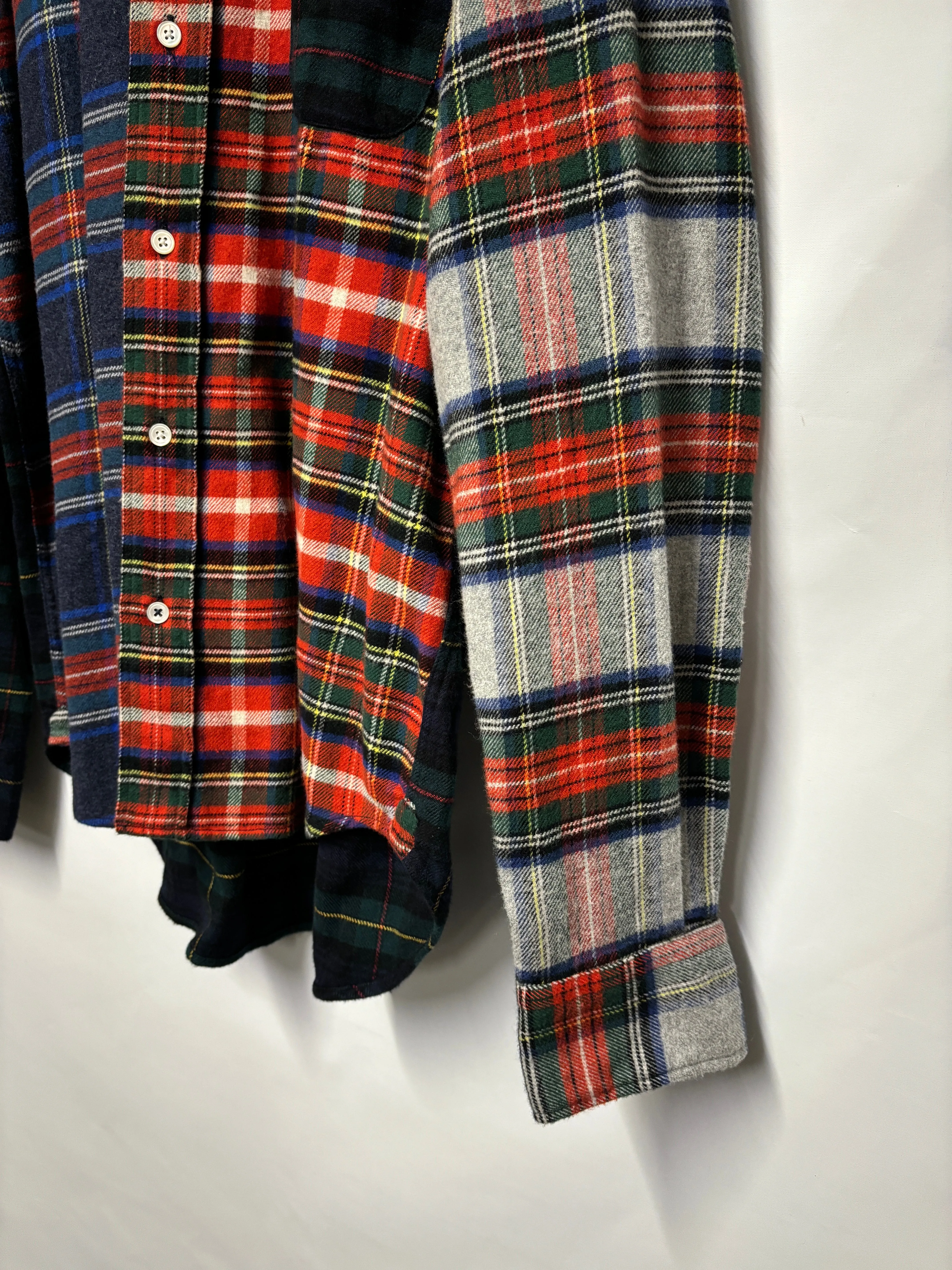 Hartford Red and Blue Plaid Flannel Shirt Small BNWT