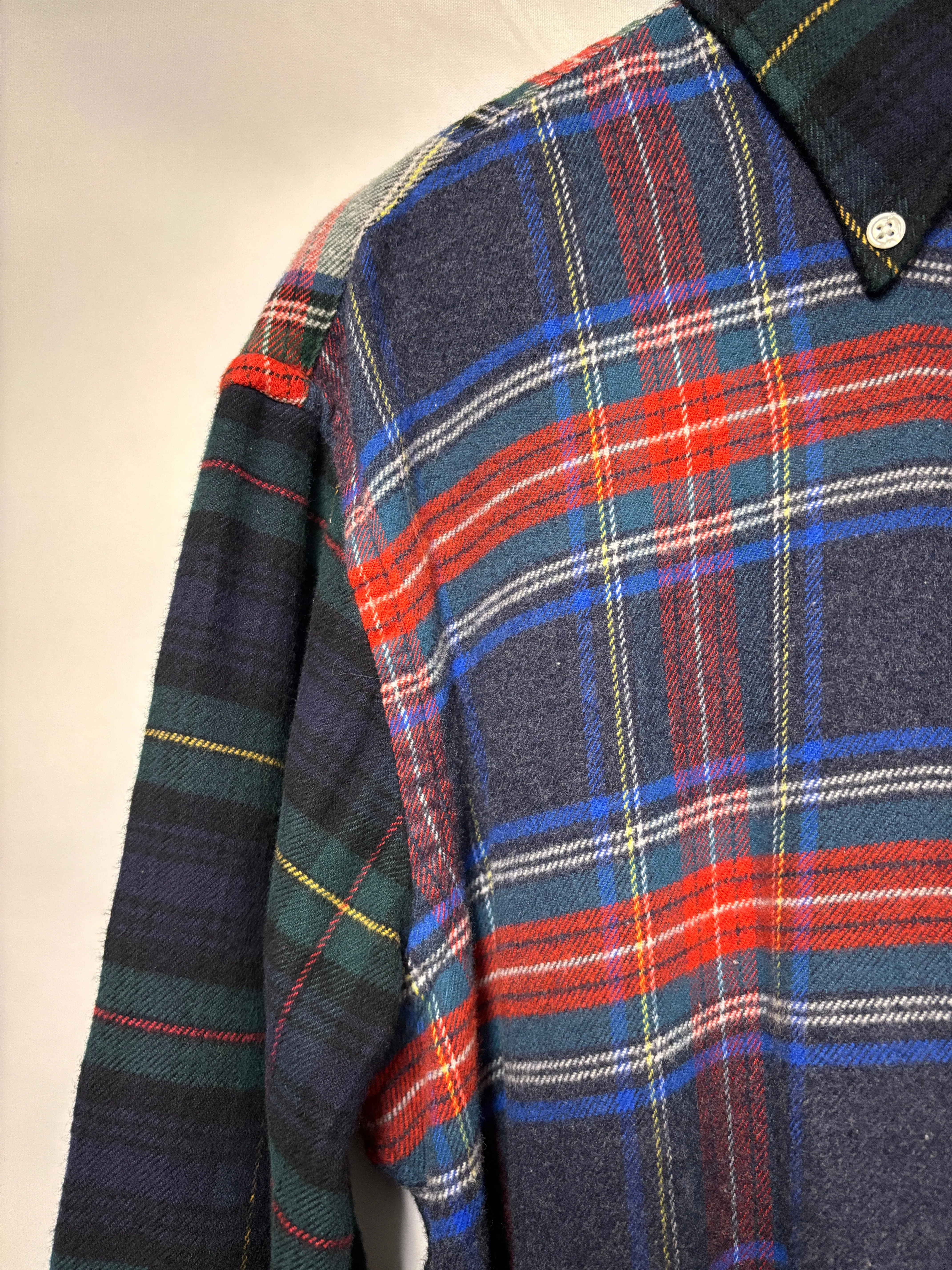 Hartford Red and Blue Plaid Flannel Shirt Small BNWT
