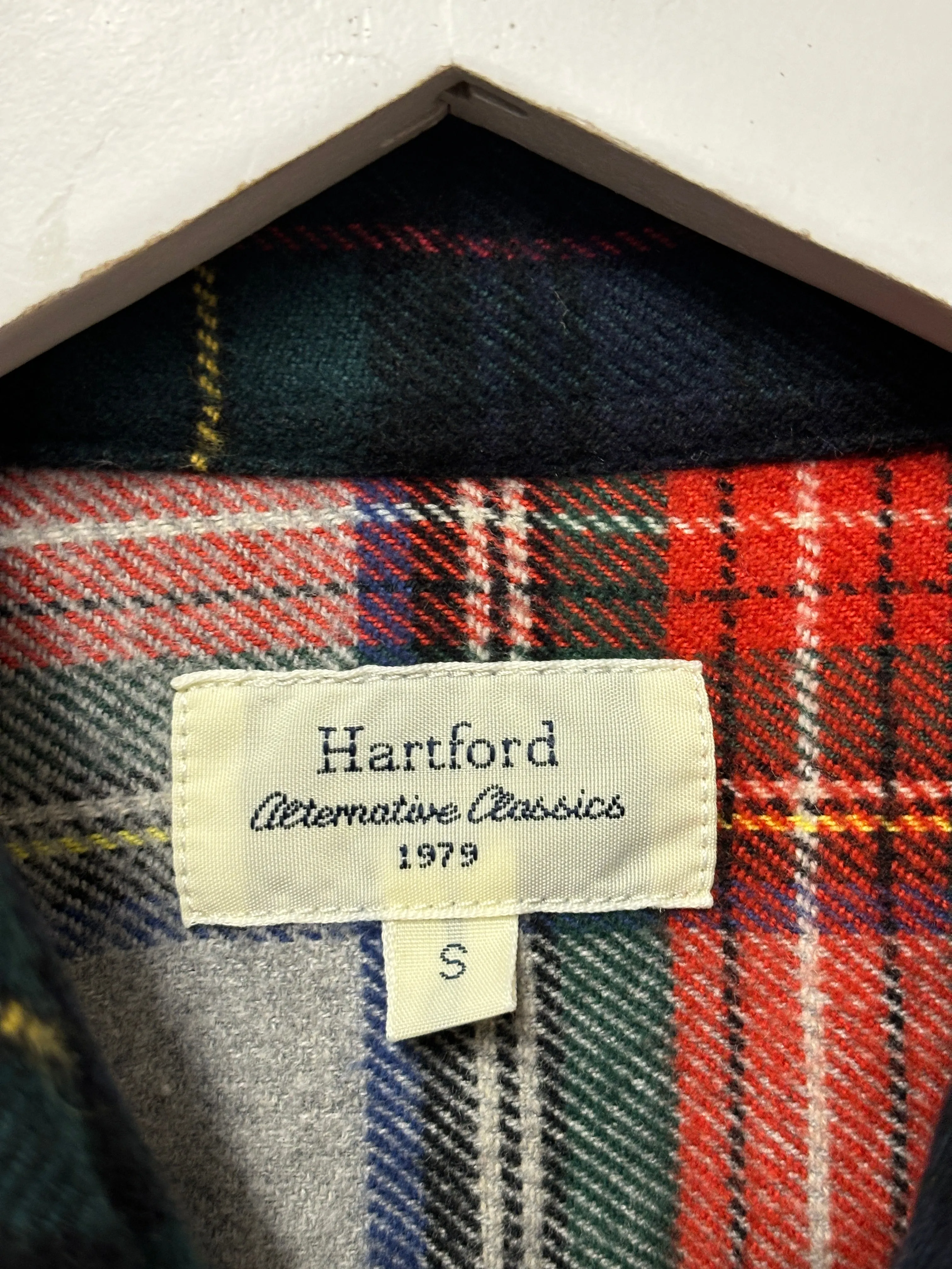 Hartford Red and Blue Plaid Flannel Shirt Small BNWT