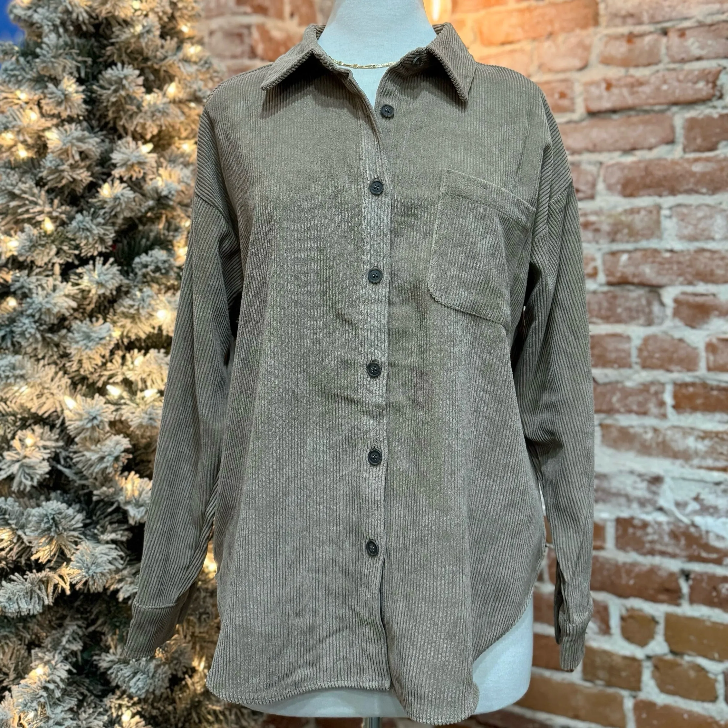 Have It All Corduroy Button Up Jacket