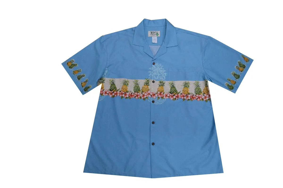 Hawaii Pineapple Cotton Aloha Shirt