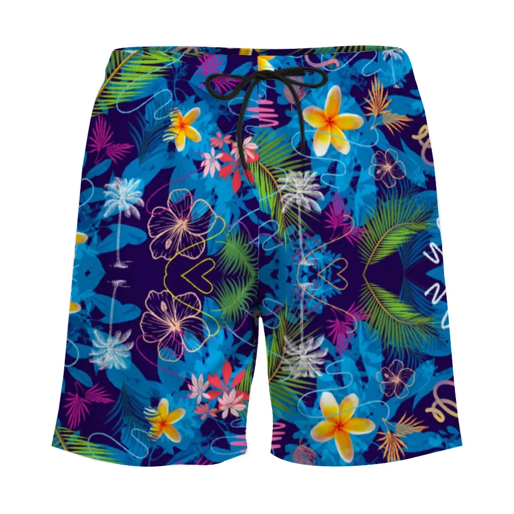 Hawaiian Blue Double Layer Shorts with 4 Pockets up to 3 XL (FWS)