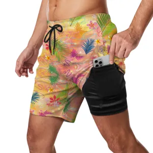 Hawaiian Gold Double Layer Shorts with 4 Pockets up to 3 XL (FWS)