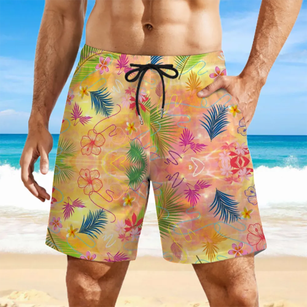Hawaiian Gold Double Layer Shorts with 4 Pockets up to 3 XL (FWS)