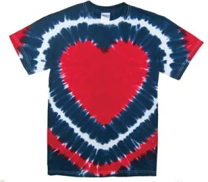 Heart Tie Dye T-Shirt - USA