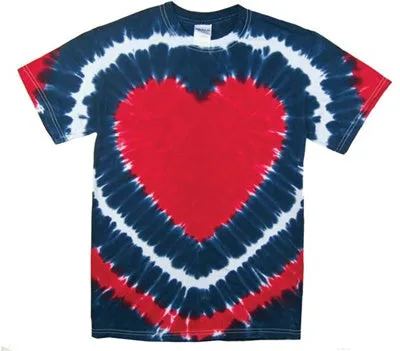 Heart Tie Dye T-Shirt - USA