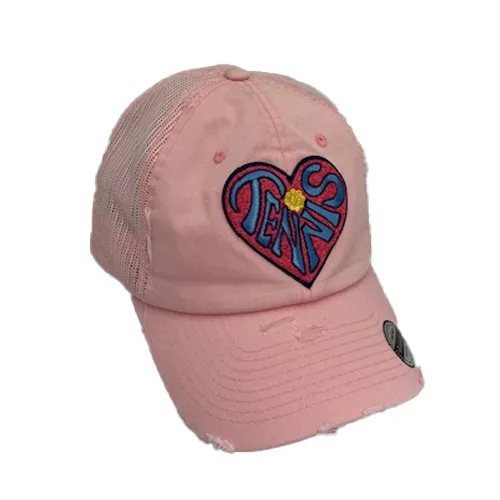 Heartfelt Tennis Trucker Cap