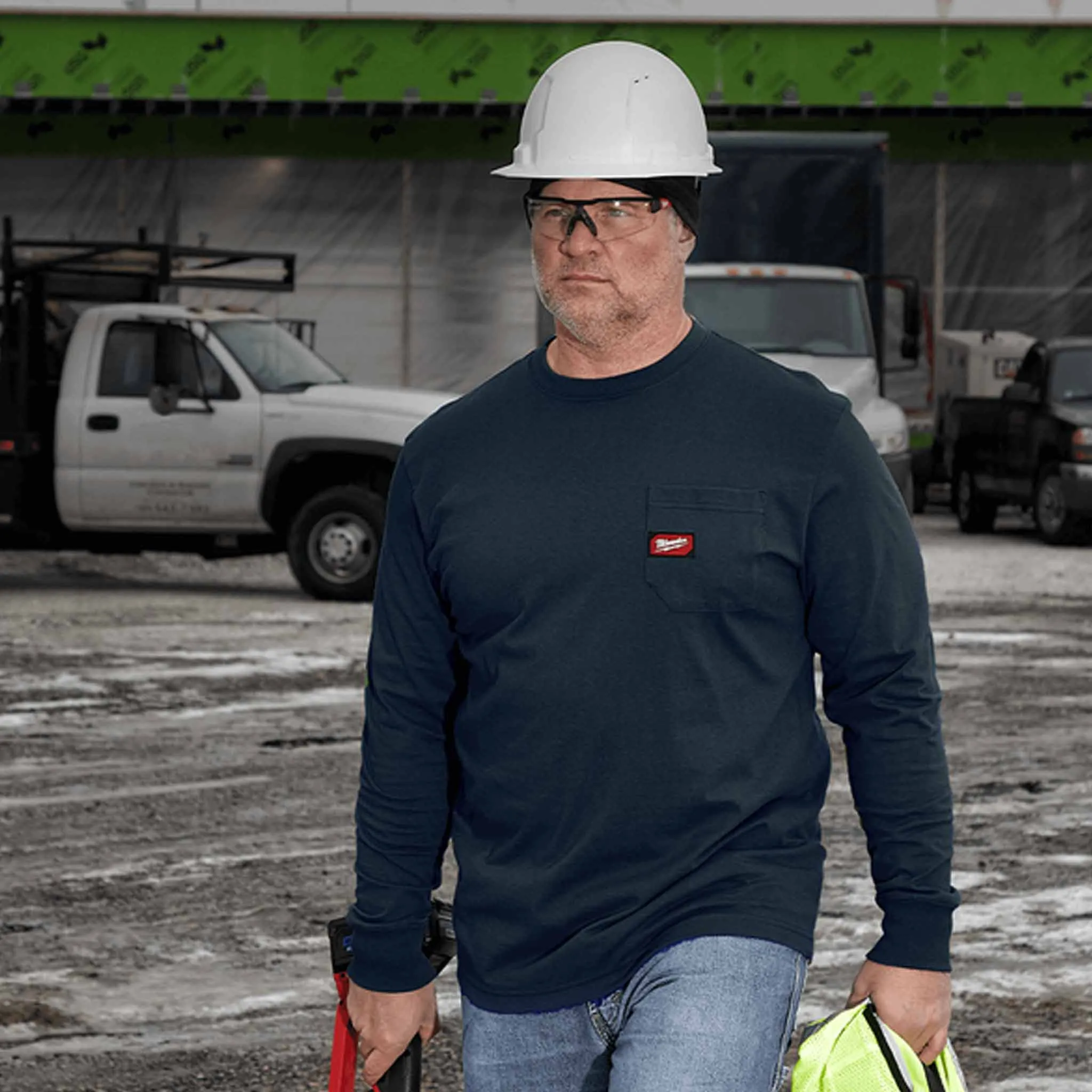 HEAVY DUTY POCKET TEE - LONG SLEEVE - 602B