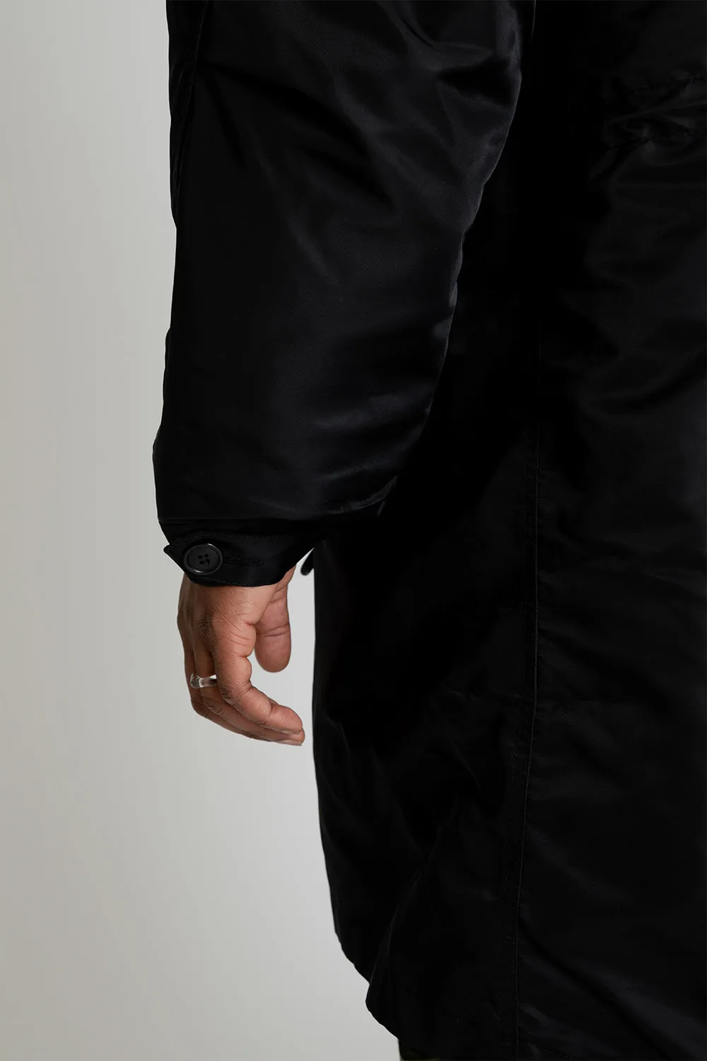 Heavy Nylon M65 Fishtail Parka - Black
