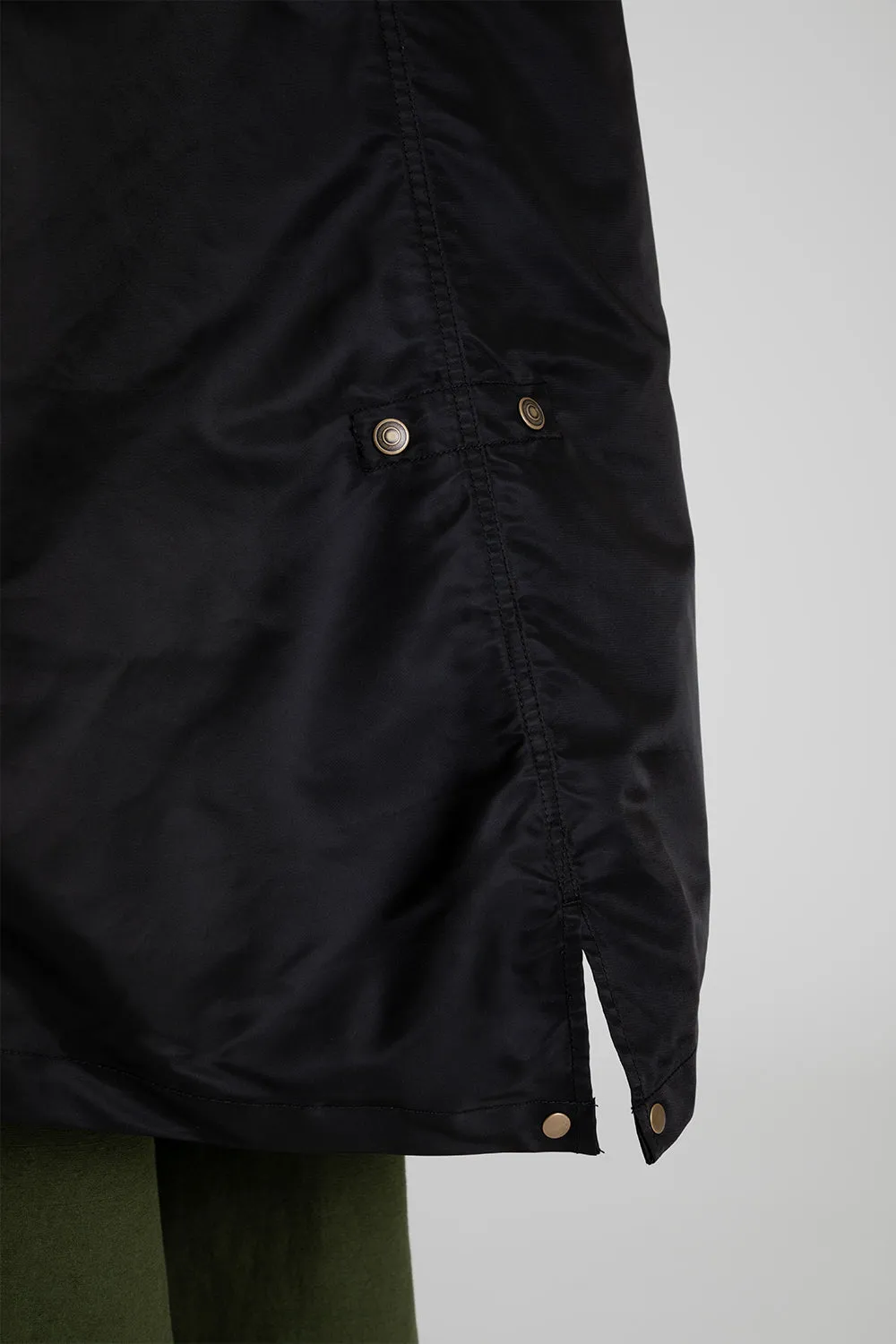 Heavy Nylon M65 Fishtail Parka - Black