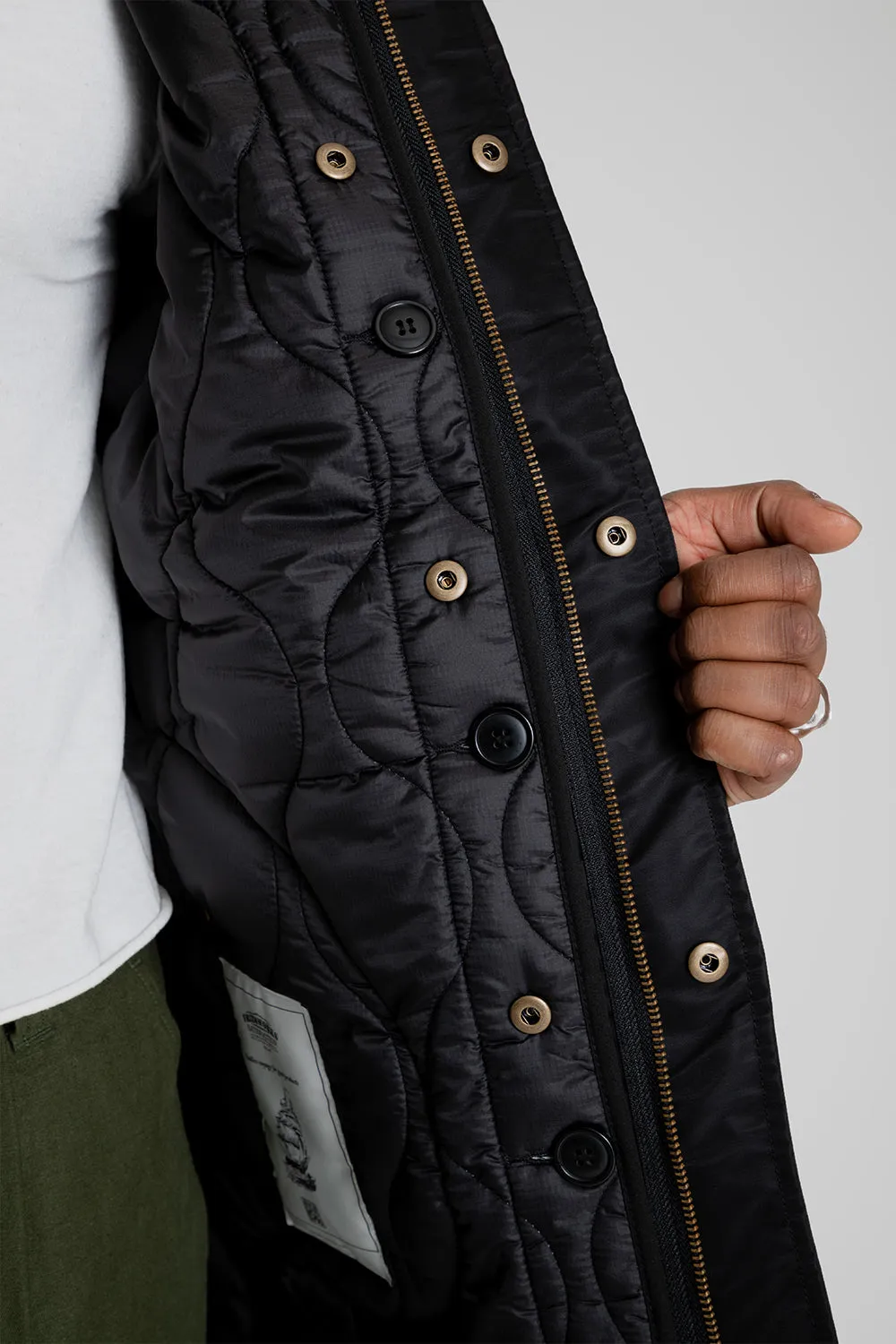 Heavy Nylon M65 Fishtail Parka - Black