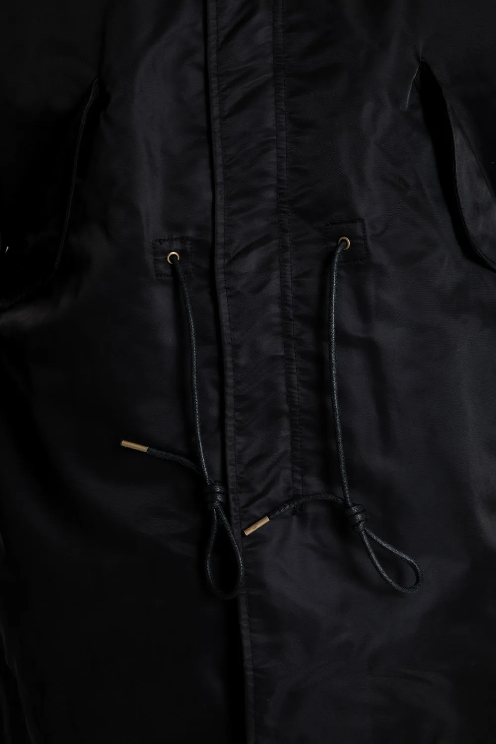 Heavy Nylon M65 Fishtail Parka - Black