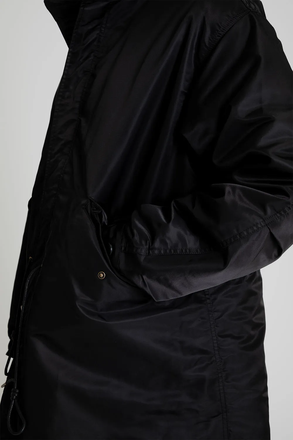 Heavy Nylon M65 Fishtail Parka - Black
