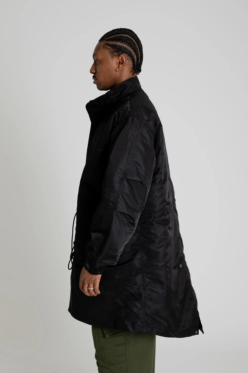 Heavy Nylon M65 Fishtail Parka - Black