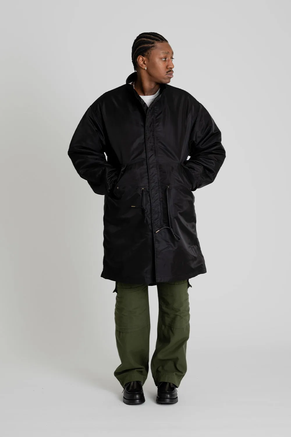 Heavy Nylon M65 Fishtail Parka - Black