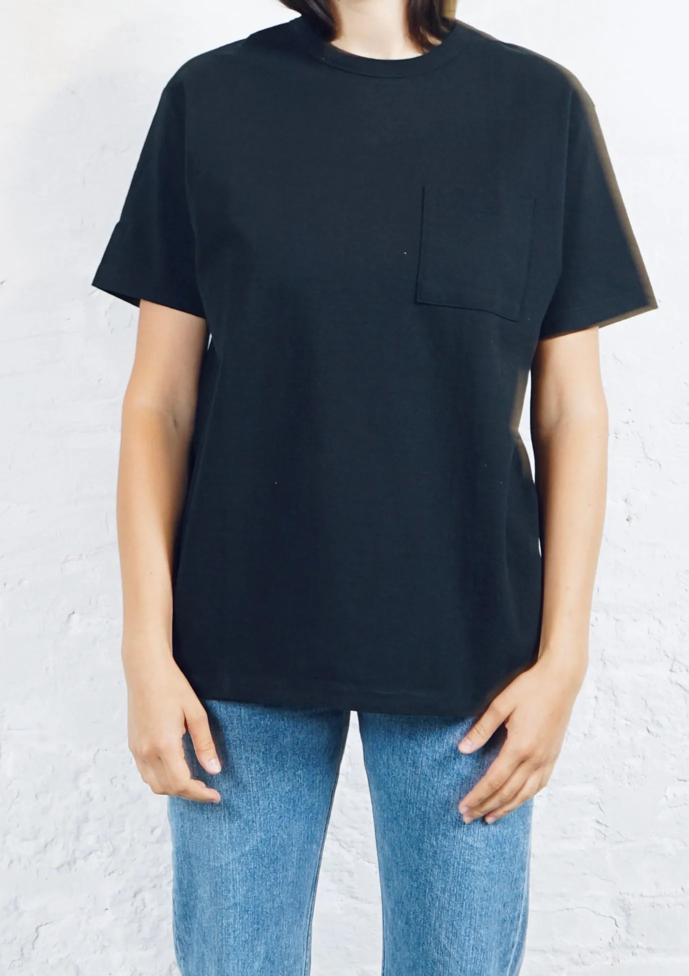 Heavy-weight Pocket T-shirts Black