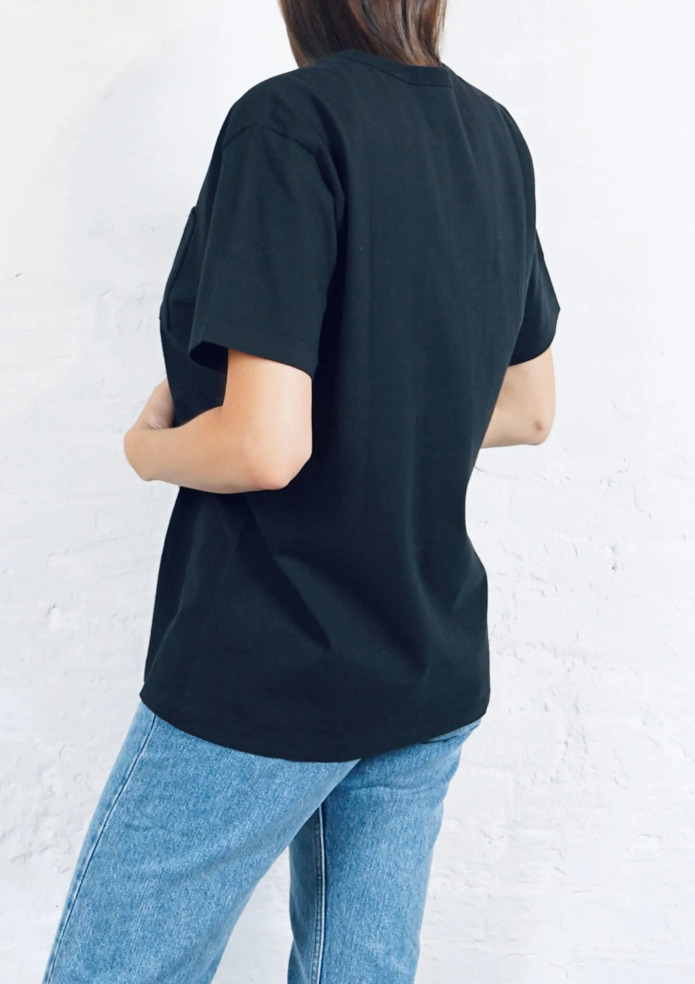 Heavy-weight Pocket T-shirts Black