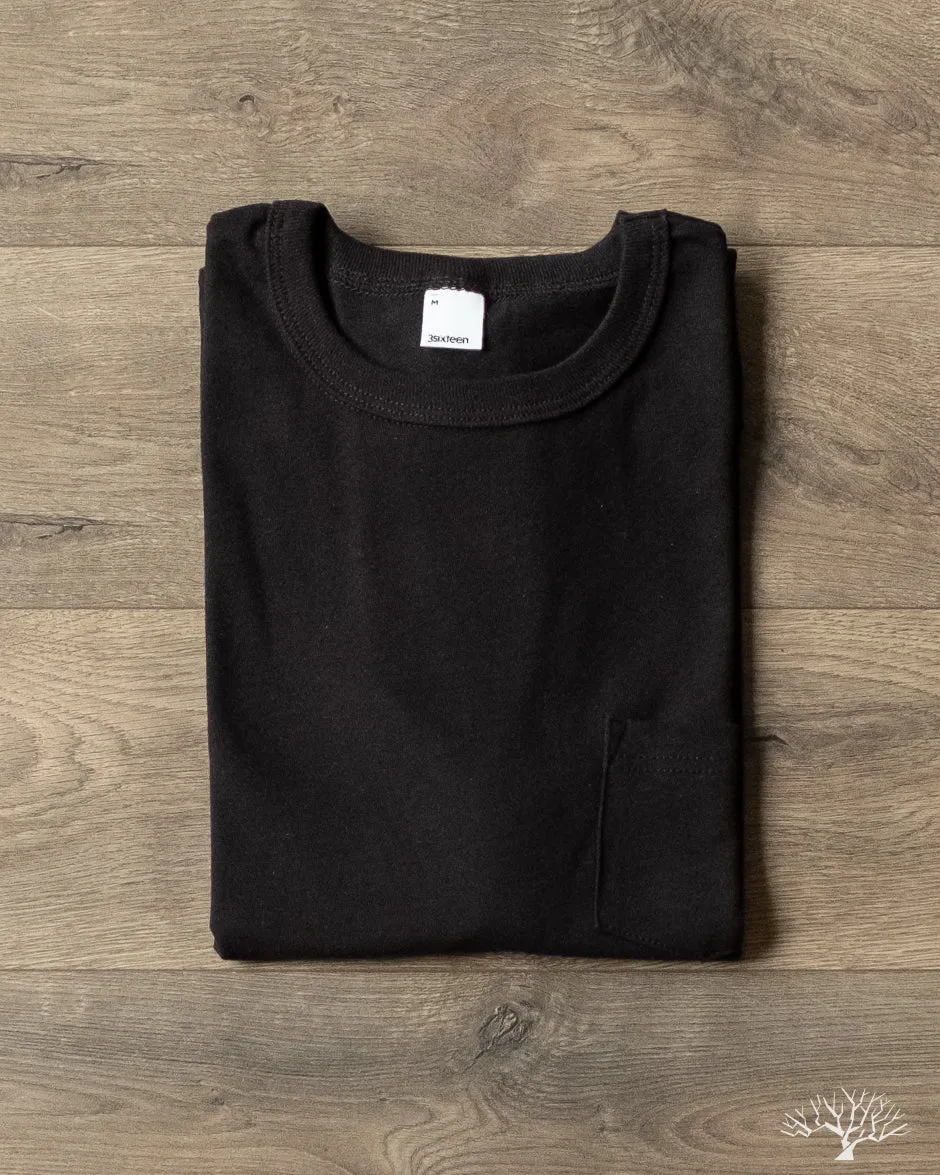 Heavyweight Pocket Tee - Black