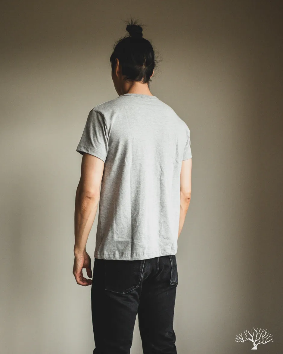 Heavyweight Pocket Tee - Heather Grey