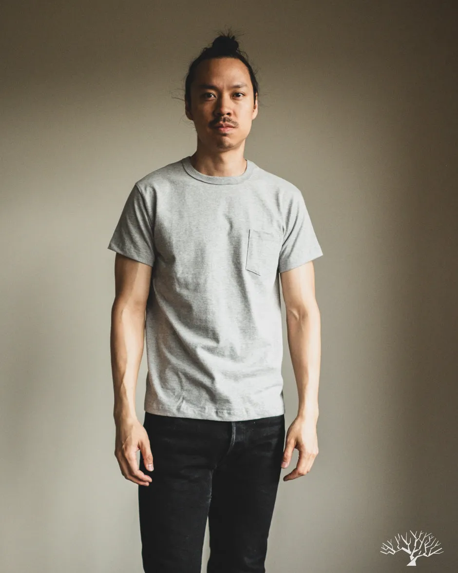 Heavyweight Pocket Tee - Heather Grey