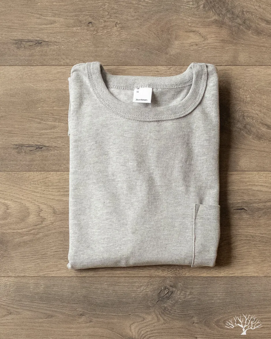 Heavyweight Pocket Tee - Heather Grey