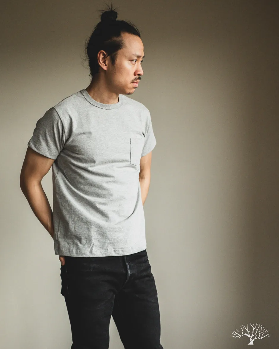 Heavyweight Pocket Tee - Heather Grey