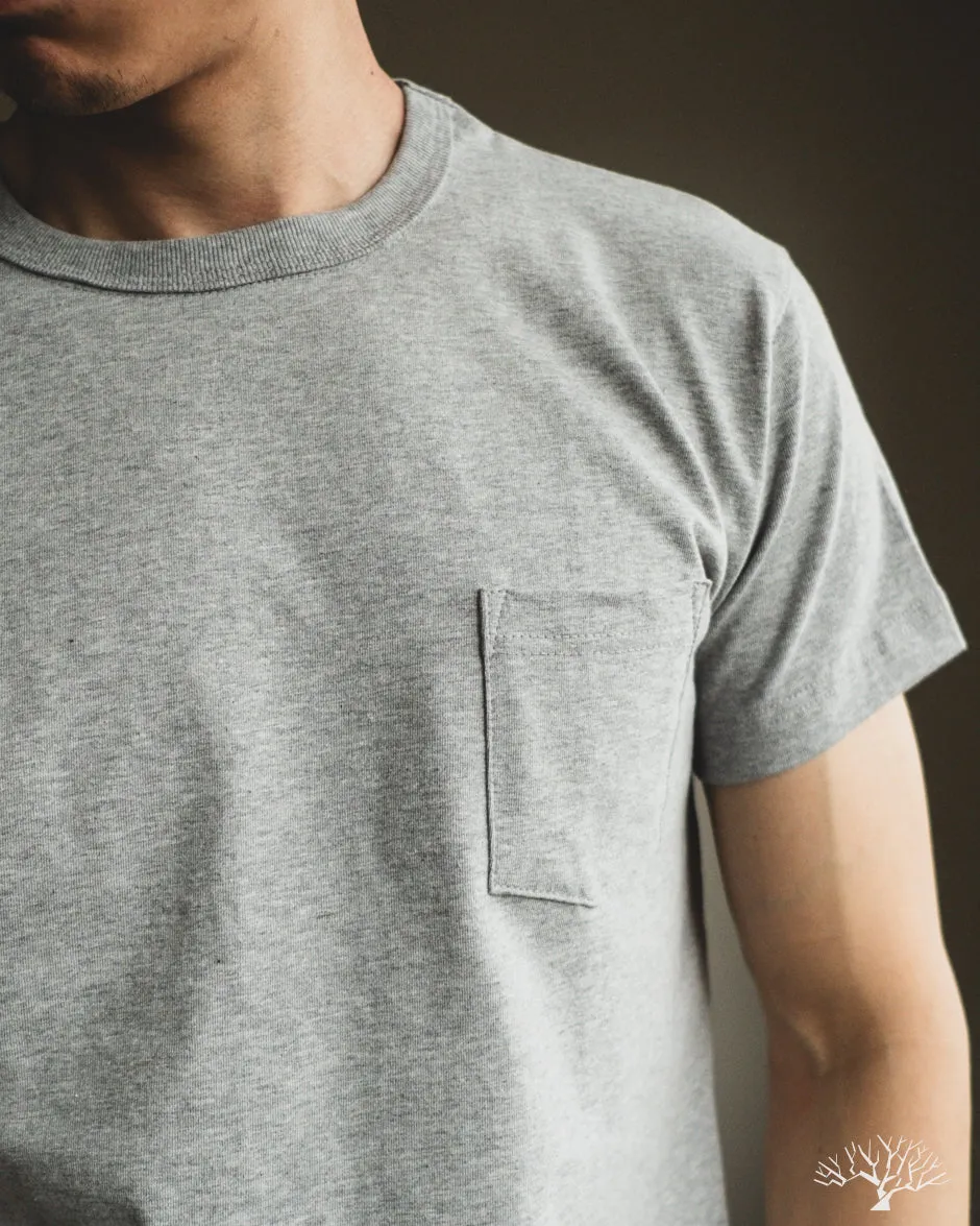 Heavyweight Pocket Tee - Heather Grey