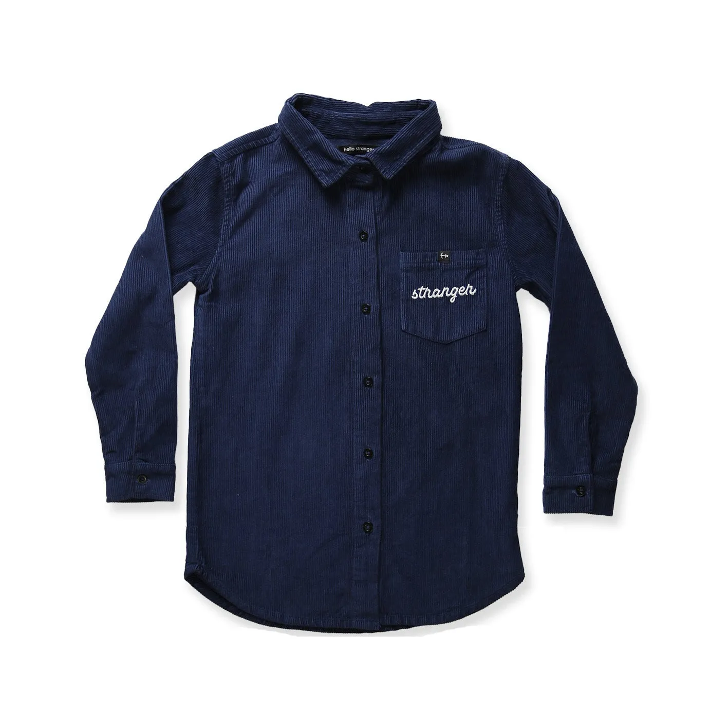 Hello Stranger LS Shirt - Navy Corduroy hun