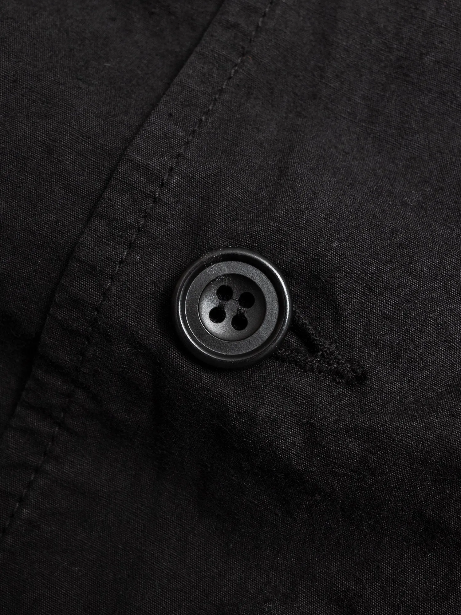 Hemp Shirt Jacket in Black
