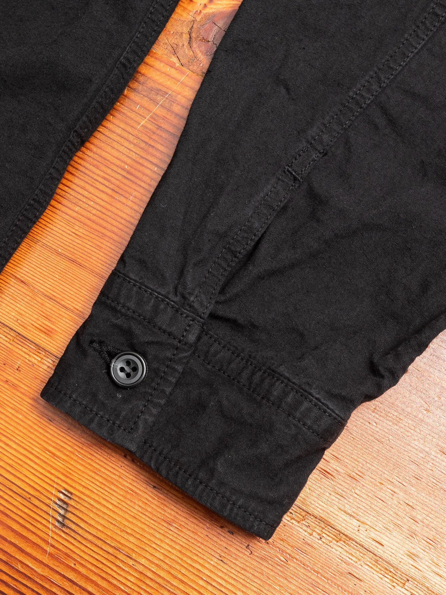 Hemp Shirt Jacket in Black
