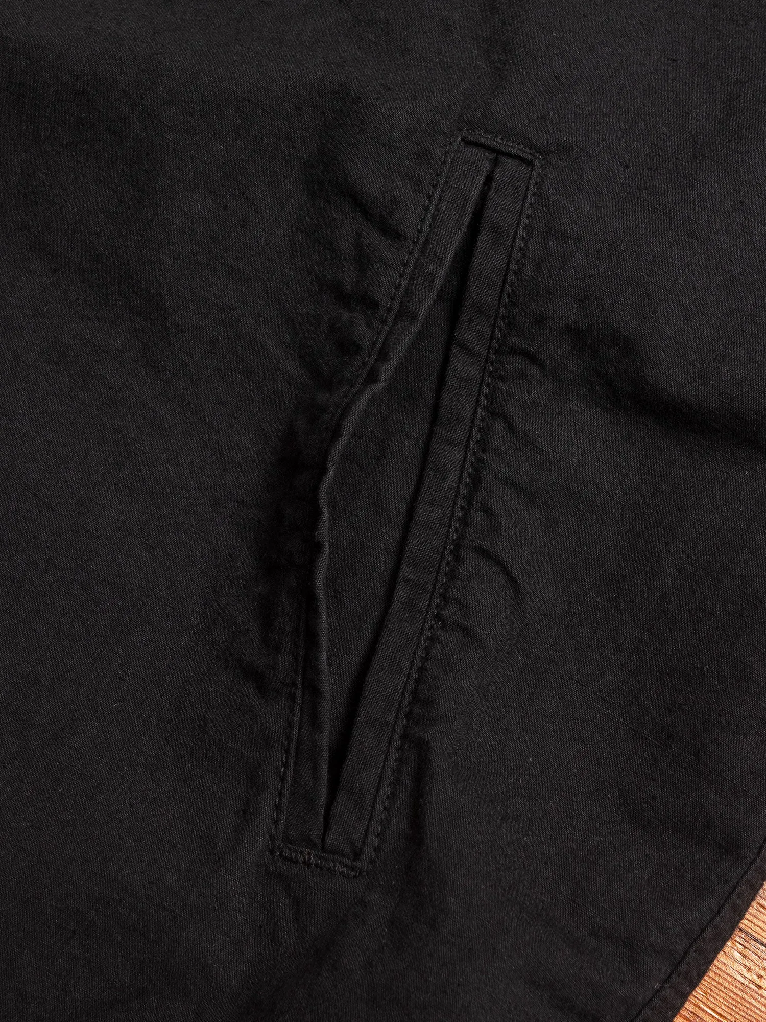 Hemp Shirt Jacket in Black