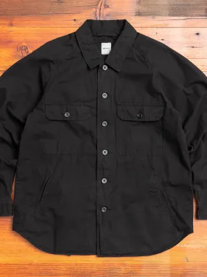Hemp Shirt Jacket in Black