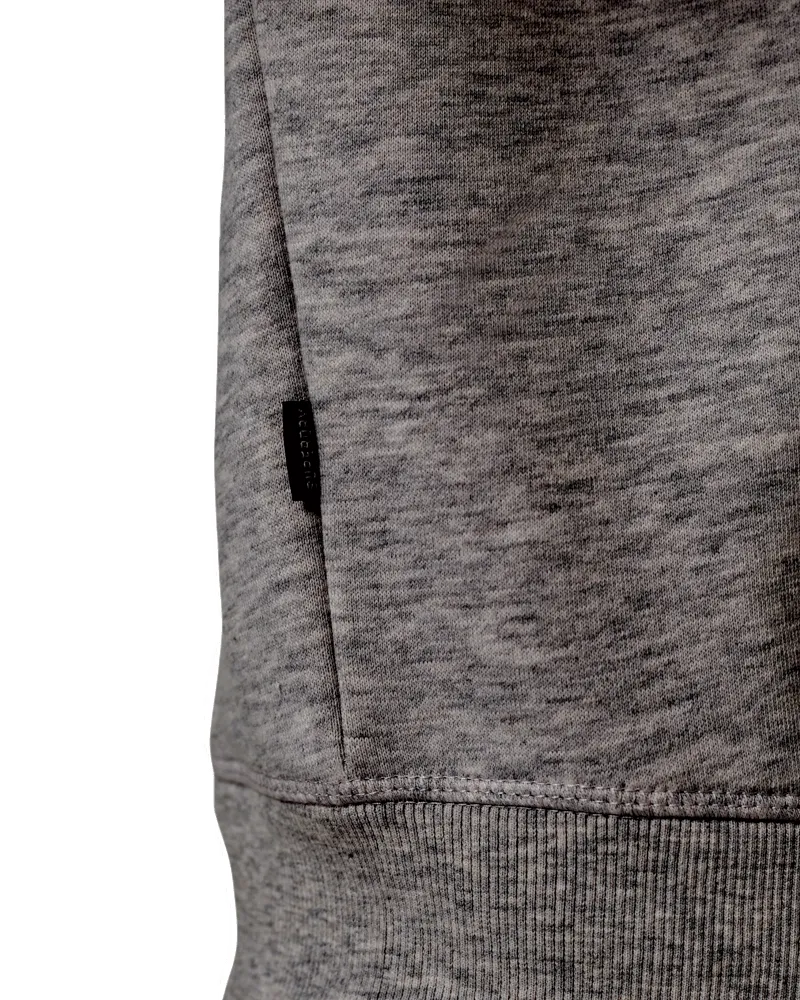 Henley 1/4 Zip Sweatshirt in Grey