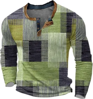 Henley Shirts for Men Button T Shirt Fashion Casual Moisture Wicking Quick-Dry Casual Polo Shirts Mens Tall Shirts