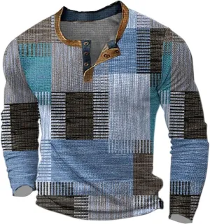 Henley Shirts for Men Button T Shirt Fashion Casual Moisture Wicking Quick-Dry Casual Polo Shirts Mens Tall Shirts