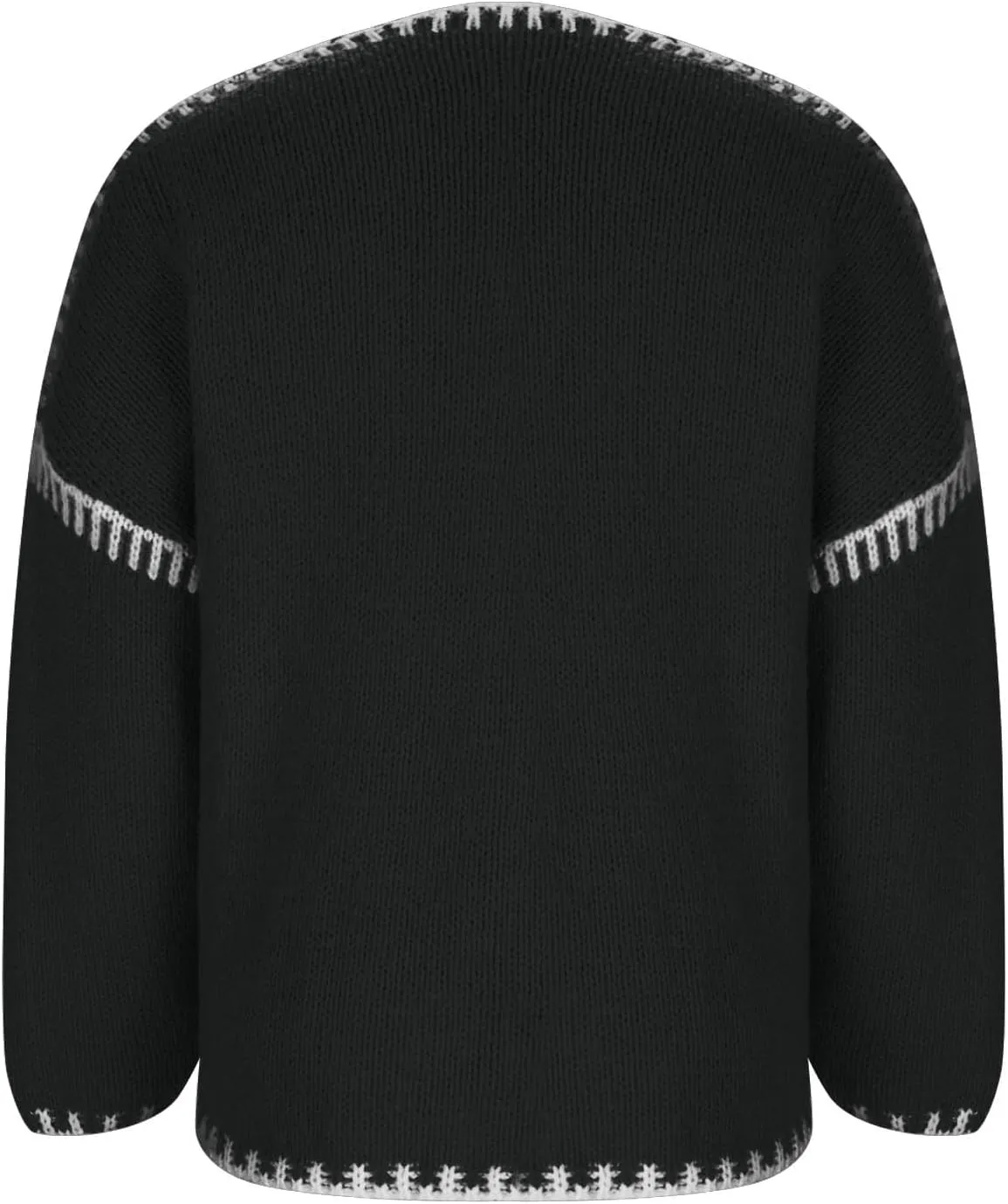HGps8w Plus Size Sweater Cardigans for Women Oversized Long Sleeve Open Front Knitted Jackets Outerwear