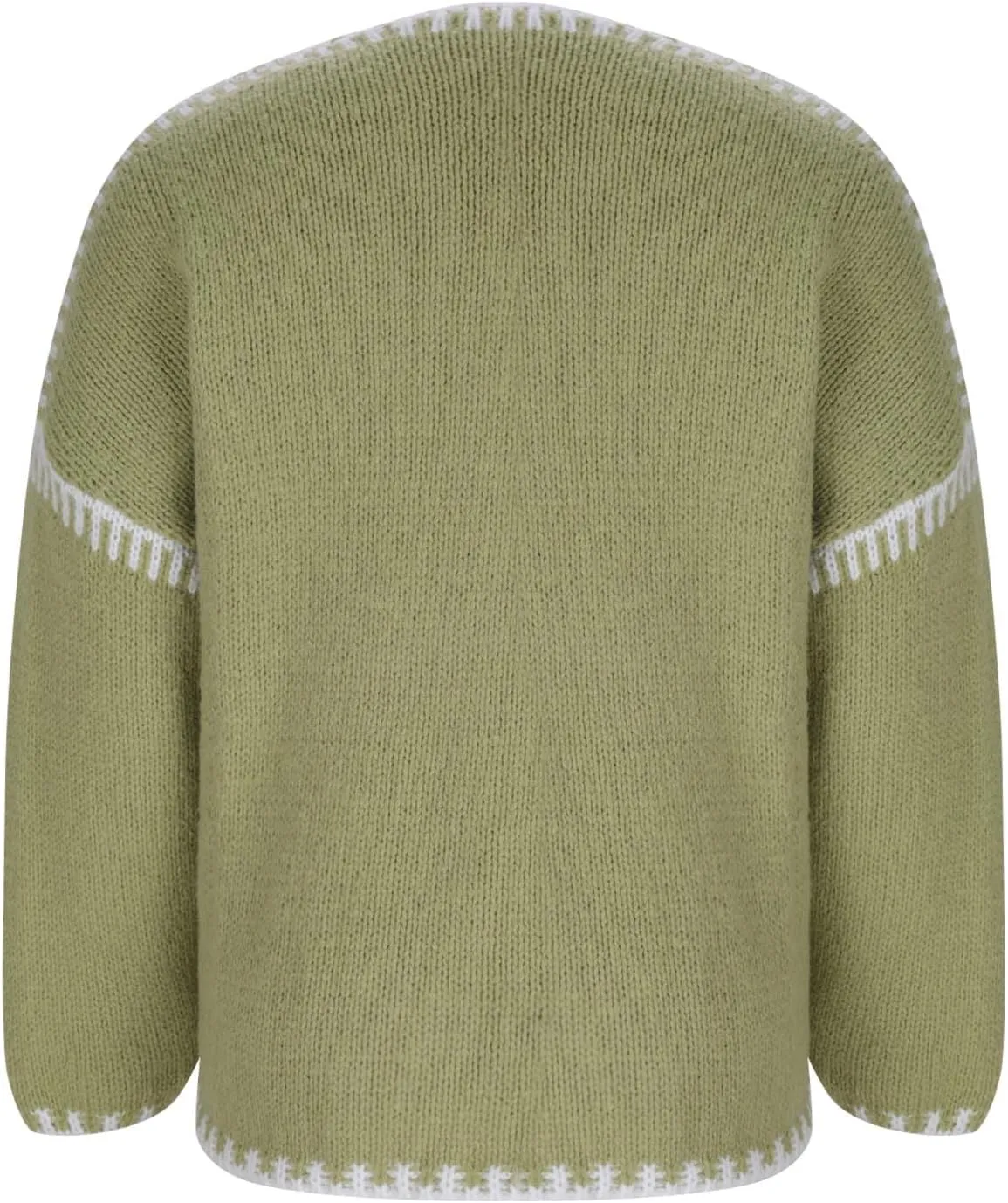 HGps8w Plus Size Sweater Cardigans for Women Oversized Long Sleeve Open Front Knitted Jackets Outerwear