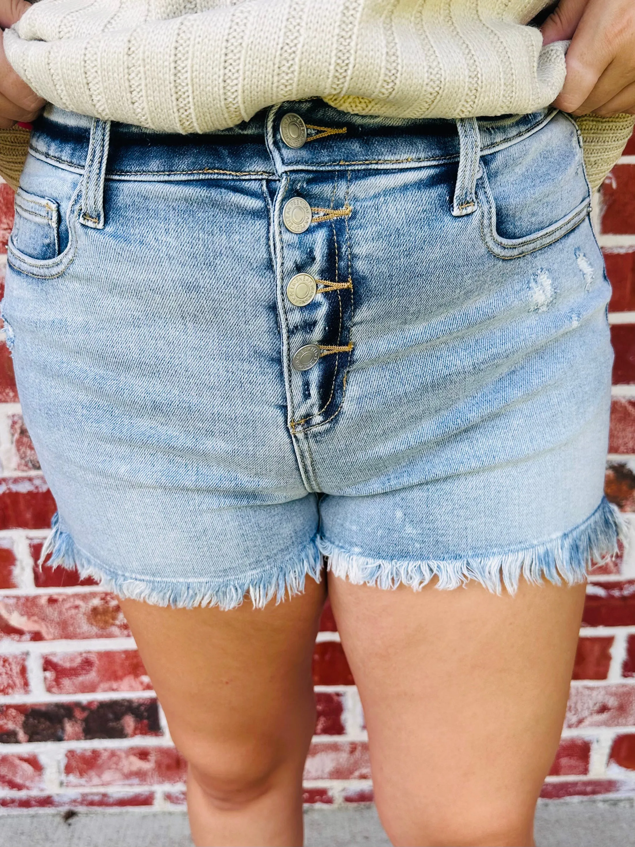 High Rise 90's Denim Shorts
