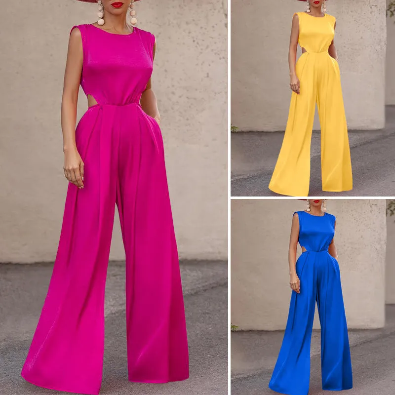 High Waist Wide Leg Jumpsuit