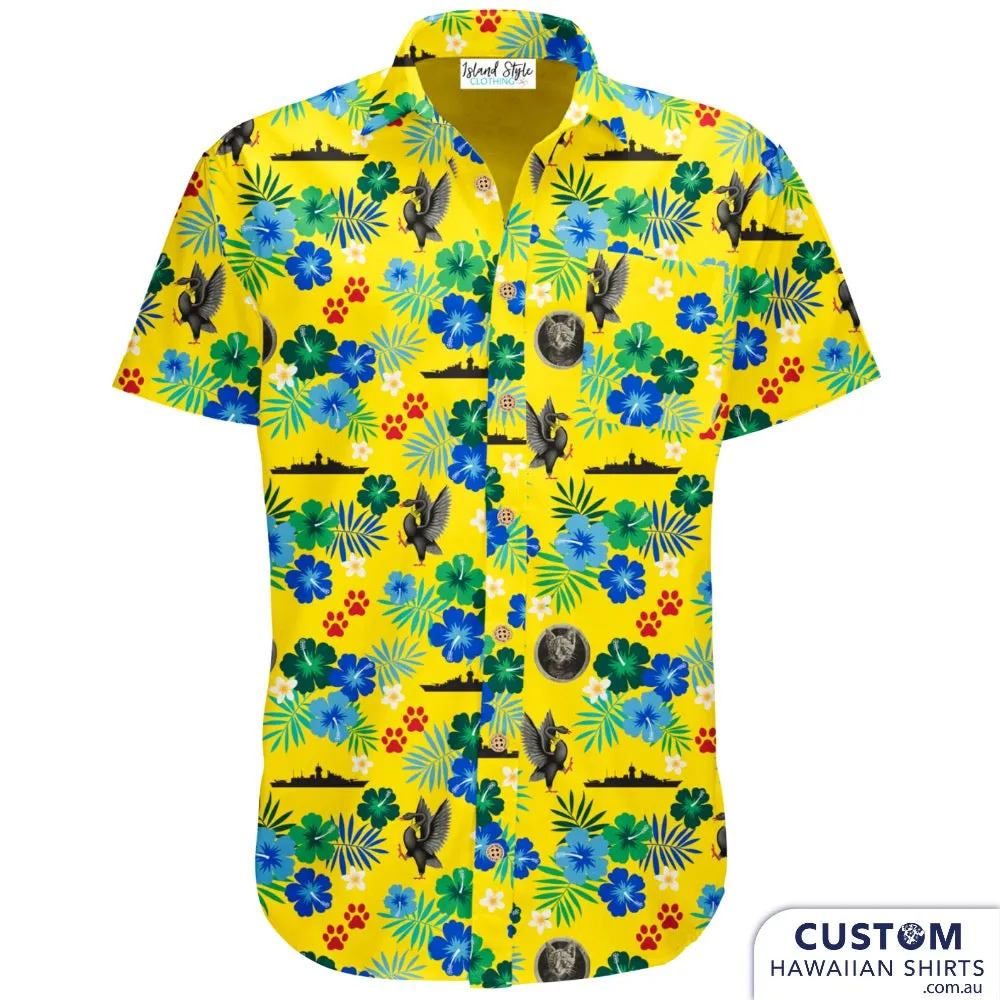 HMAS Perth Royal Australian Navy - Custom Military Hawaiian Shirts