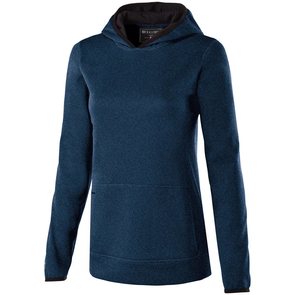 Holloway Women's Navy Heather Fleece Artillery Hoodie
